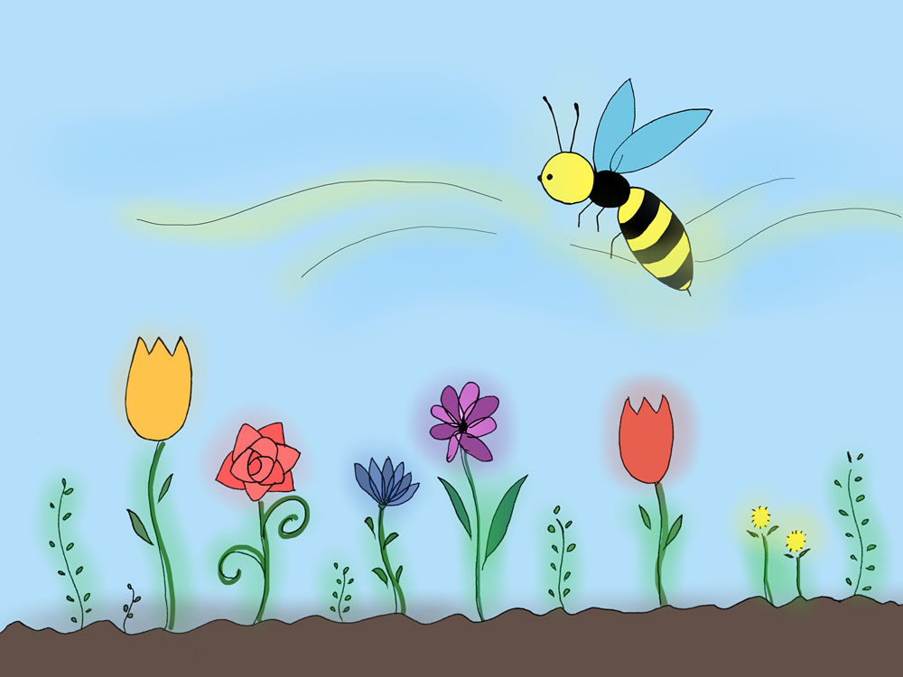 蜂と花の日